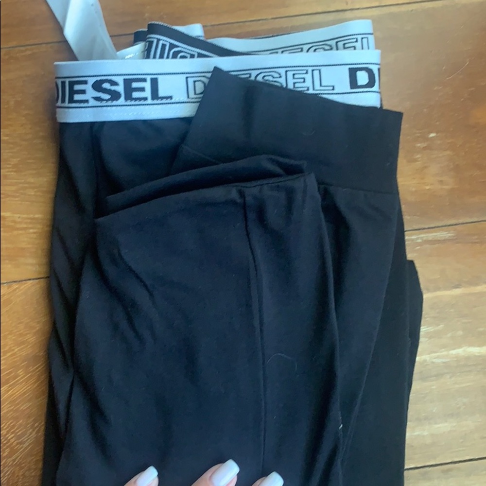 Black diesel leggings